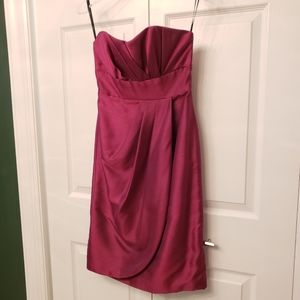 Fuschia cocktail/bridesmaid dress